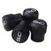 (Set of 4) 5.0 Metal Auto Tire Valve Stem Cap