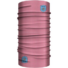 Club of Heroes - Bandana, seamless multifunctional scarf, 25 x 50 cm, made of soft microfibre, functional cloths for outdoor, travel, sports in many themes and colours, for women, men, Check Red