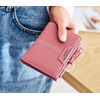 Oyccen PU Leather Wallet for Women Short Purse Zip Wallet