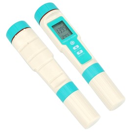 QWORK Multi-Parameter Water Quality Tester for Pools and Spas, Free Chlorine, pH, Salinity, ORP, TDS, EC, Temperature, High Accuracy