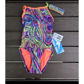 The Finals (TYR) TYR The Finals Women Radical Foil Flutterback Swimsuit Multicolor - Size 32 NEW