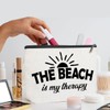 XLRSDF 4PCS Beach Vacation Essentials Accessories Makeup Bag, Cute Cosmetic