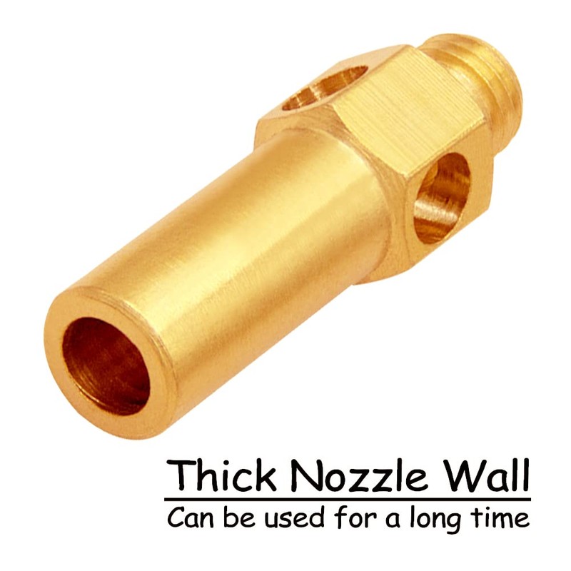 Uenede 10PCS Brass Burner Jet Nozzle for Cast Iron Burner