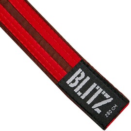 Blitz Colour Belt/Double Stripe - Brown/White - 240cm