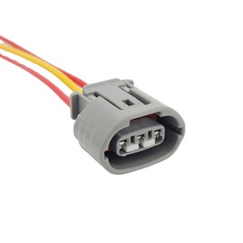 3 Pin Alternator Connector Plug Wire Harness Replacement 6189-0443 Compatible with Toyota Compatible with Lexus Alternator Prewired Oval Connector