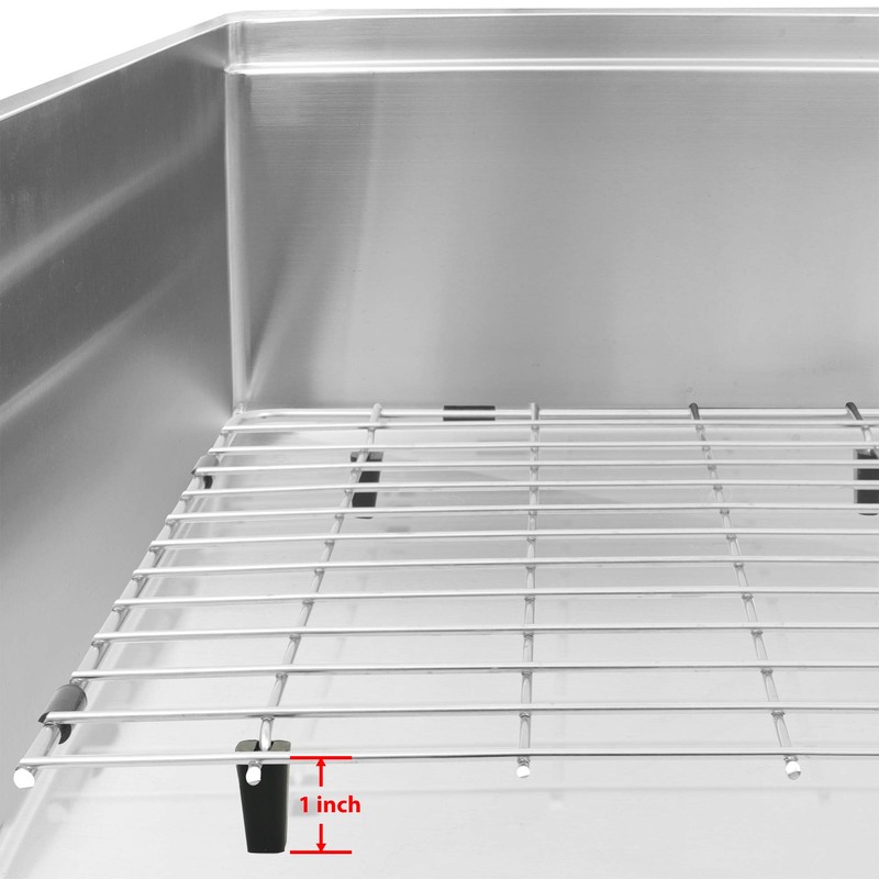LQS Kitchen Sink Rack Feet 8 Pack, Black Rubber Feet