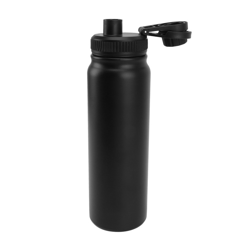 Stainless Steel Water Bottle Leak Proof Black Lightweight Insulated Water