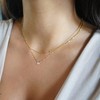 BERISO 14K Gold/Silver Plated Choker Necklace for Women Shining Dots