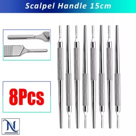 INSTUMAX Set of 8 Scalpel Handle #3, Stainless Steel Medical Surgery, Dermatology
