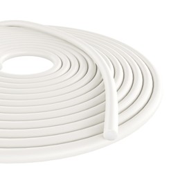 Storystore Backer Rod, 3/8" Diameter x 16.4' Length White EPDM Rubber Caulk Saver for Gaps and Weather Stripping Door Seal, Concrete Expansion Joint Filler