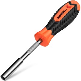 TEKPREM 1/4 Inch Magnetic Bit Holder Screwdriver Handle for Holding Bits and Sc