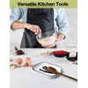 Ceramic Patterned Fork Spoon Rest with Message Love, Functional Kitchenware