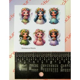 Stickasaurus Wrecks Fairies & Flowers Mini Sticker Sheet