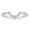 Mameloly CZ Wedding Bands for Women Pear & Round Shaped