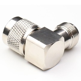 N Type Right Angle Connector, ANHAN N Male to Female Coax Connectors N right elbow 90 degree coaxial adapters for Ham Radio Antenna Cable Cell Phone Signal Booster 1Pack