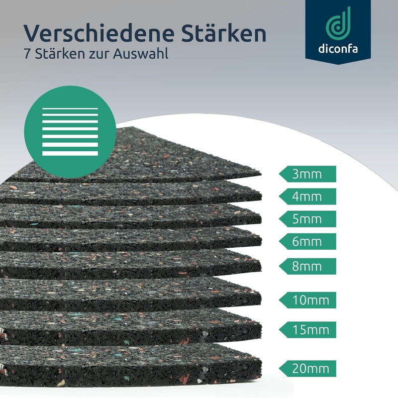 diconfa Circular Round Building Protection Mat Diameter 0.1 m to