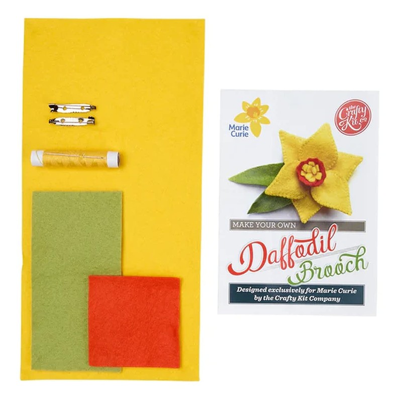 Marie Curie Make-Your-Own Felt Daffodil Pin Craft Kit