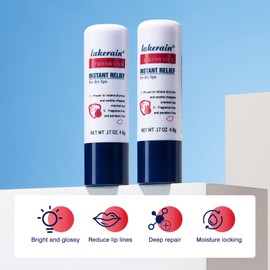 Lip Balm Stick - Lip Repair Cream for Dry Cracked Lips - Moisturizing Lip Balm Multipack - Long Lasting Moisture to Soothe Dry Chapped Lips - Natural Lip Protection Lip Care (2PC)