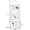 4x6 Collage Hanging Triple Picture Frames Set, 3 Opening Vertical