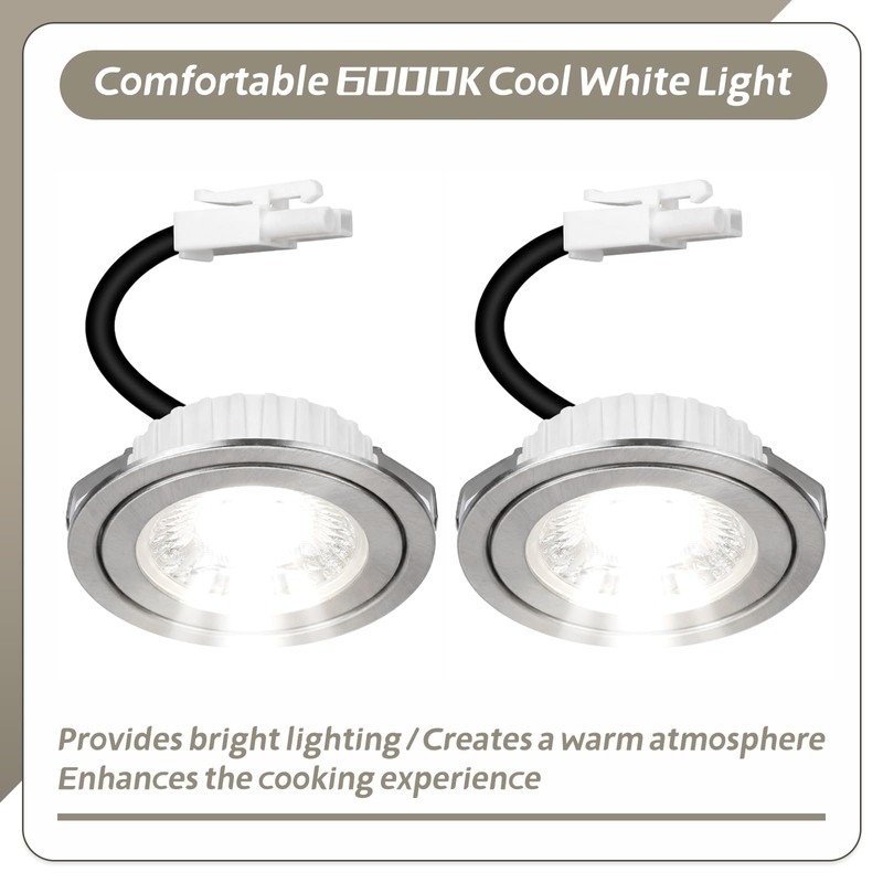 YIYANTO ON-E01-32 Range Hood Light Bulb 12VDC 3W 6000K LED