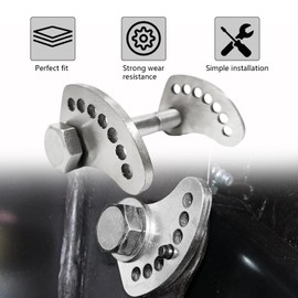 BIGLKNM 304 Stainless Steel Caster/Camber Bolt Kit Fit for Chevy Silverado GMC Sierra 1500 2500 3500 2WD 4WD 1999-2019 Arm Alignment Cams Plate with Heavy Duty Bolts and Washers Nuts Kit