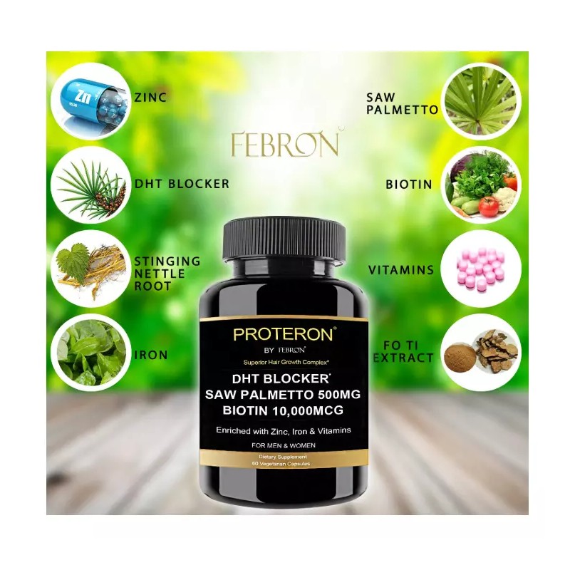 Febron DHT BLOCKER Hair Growth Pills To Prevent Hair Loss