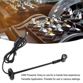 VIFERR Cabinet Spotlight Aluminium USB Standing Jewelry Display LED Spotlight Lamp for Cabinet Cupboard Arts Painting Accent (White Light)