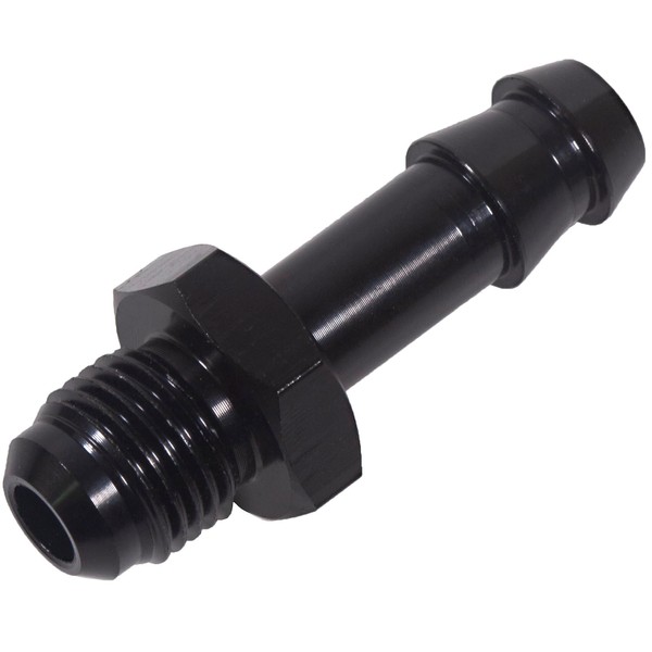 6AN Male Flare to 3/8 Hose Barb Straight Fitting Adapter