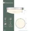 Cargifak Close to Ceiling Light Fixtures, Bushed Nickel Farmhouse Ceiling