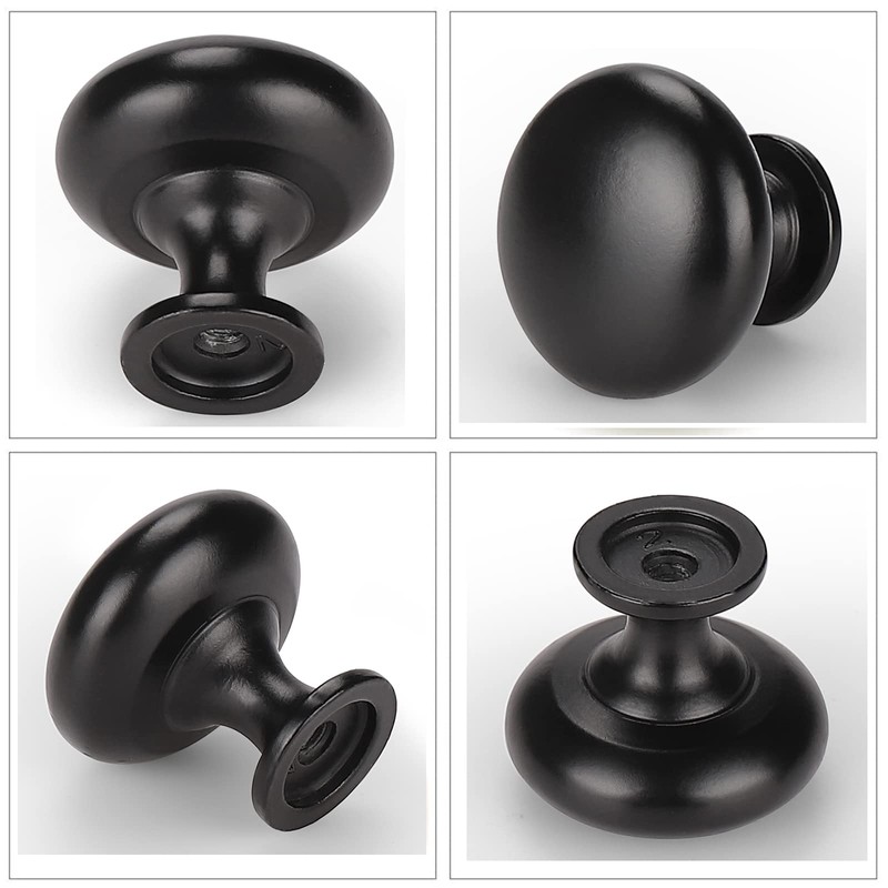 Mengico 1 Pack Kitchen Drawer Knobs Black,Solid Cabiinet Knob Hardware,Pulls