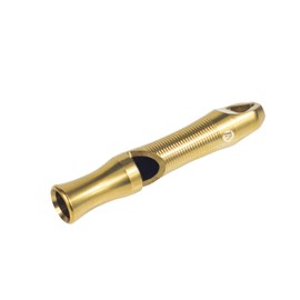 ThruNite EDC Titanium Alloy Whistle, Ultra Lightweight, Decaling Emergency Whistle, Durable, Hazard Prevention, Evacuation, Crime Prevention, Solo Camp, Emergency Whistle for Disaster Prevention, Outdoor Use (Gold + Silver)