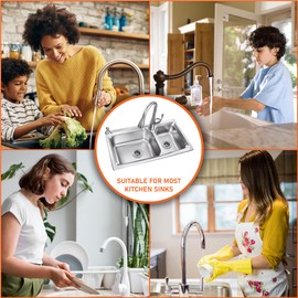 Kitchen Sink Drain Strainer, Stainless Steel Drain Mesh Strainer, 4.5 inch (3pk)