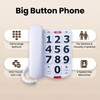 Corded Big Button Phone for Seniors Home, Wired Large Number