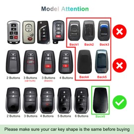 GAFAT Compatible with New Toyota C-HR 2024 / Yaris Yaris Cross 2020-2024 Key Case, Key Cover, Key Housing, TPU Silica Gel, Yaris Cross Accessories, CHR 2024 Accessories (Red)