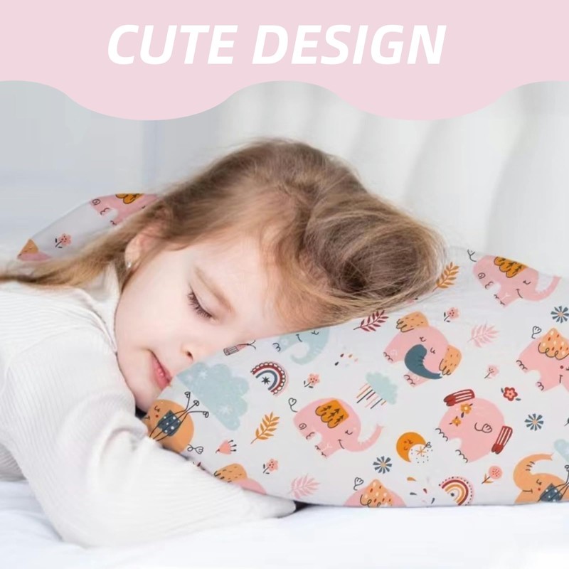 Baby Toddler Pillow Case 2 Pack 100% Cotton Pillow Cover