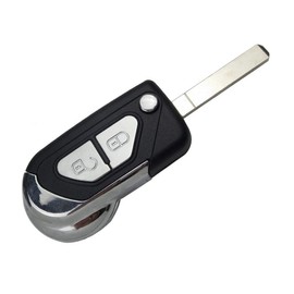 PHONILLICO Car Key Replacement Remote Control Key for Cle Citroen DS3 C3 C4 C5 Key Fob Flip with 2 Button Blade