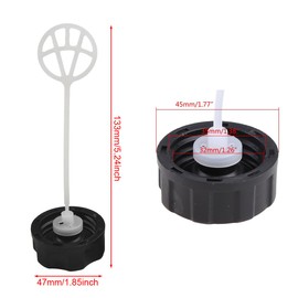 TorSor 4 Pack Gas String Trimmer Fuel Cap Gas Cap Fuel Tank Caps for Weed Wacker 52CC 2-Stroke String Trimmer Edger 40CC 43CC 47CC 49CC 50CC 2-Cycle Brush Cutter 42.7CC Gas Powered Chainsaw 72CC