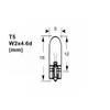 Tech, W2 x 4.6d Capless Bulb 12 V/2.3 W w2.3