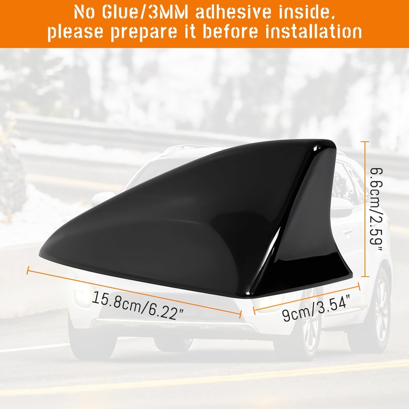 AMSPRAC Shark Fin Antenna Cover,Car Roof Antenna Shell Compatible with