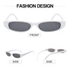 Dollger Small Rectangle Sunglasses for Women Thin Skinny Cool Sunglasses