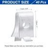 sourcing map 40 Pcs Shelf Bracket Clips, Cabinet Shelf Clips