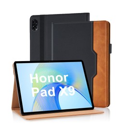 Vkooer Case for Honor Pad X9 11.5 Inch 2023 Premium PU Leather Business Protective Case Cover Case with Multi-Angle Stand Function Sleep/Wake for Honor Pad X9 11.5 Inch Black