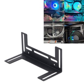 Chassis Fan Bracket, Computer Fan Holder, Thickened Stainless Steel, Low Noise, Chassis Fan Bracket for 8Cm, 9Cm, 12Cm Fan (Black)