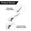 SINGARO 45mm Spiked Aluminum Stem Valve Caps,4PCS Dustproof Tire Wheel