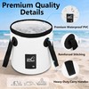 3.2 Gallon Collapsible Bucket with Handle, Foldable Water Bucket for