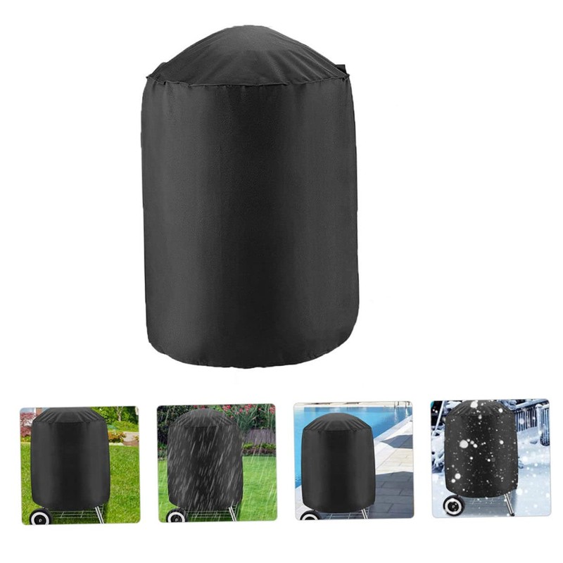 Gatuida Outdoor BBQ Grill Cover Durable Round Shape Barbecue Protector