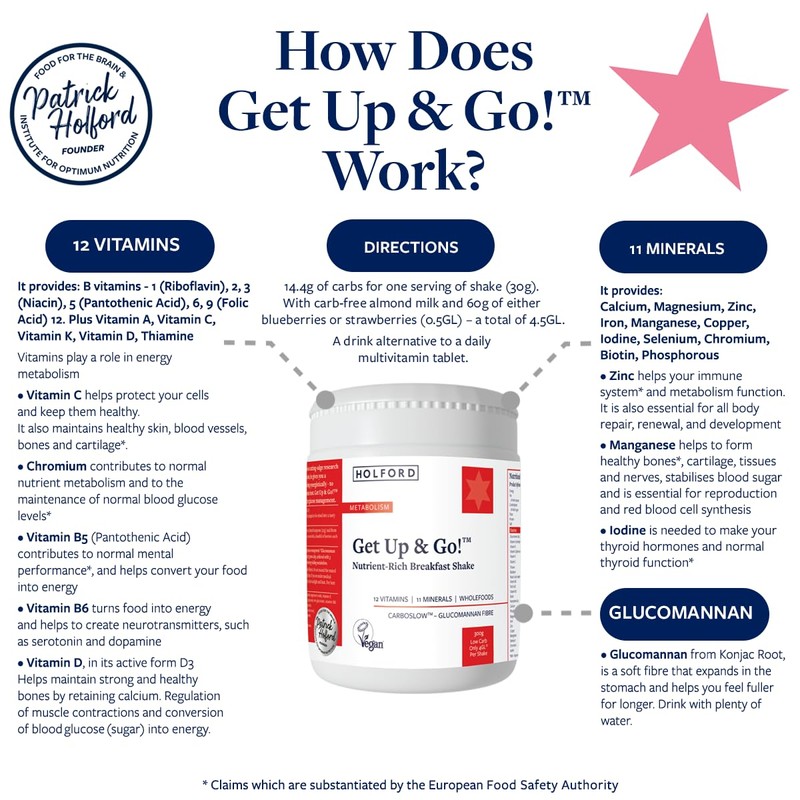 Patrick Holford Get Up and Go! Breakfast Shake: Whole Foods,