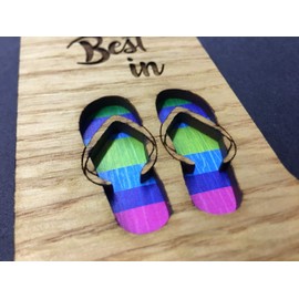 5x7 Life is Best in Flip Flops Summer Beach Picture Frame - Holds 3x4 Photo