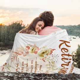 Retirement Gift for Woman, Retirement Blanket 50"X60", Retirement Gifts for Women 2025, Retirement Blanket for Women, Best Retirement Gifts, Retired Gifts for Women Mom Teacher Nurse Coworkers