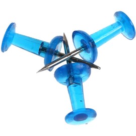 200 Pieces Standard Multi-Color Thumb Tacks Steel Sharp Point and Clear Plastic Head Push Pins for Bulletin Board, Fabric Marking, Crafts and Office Organization